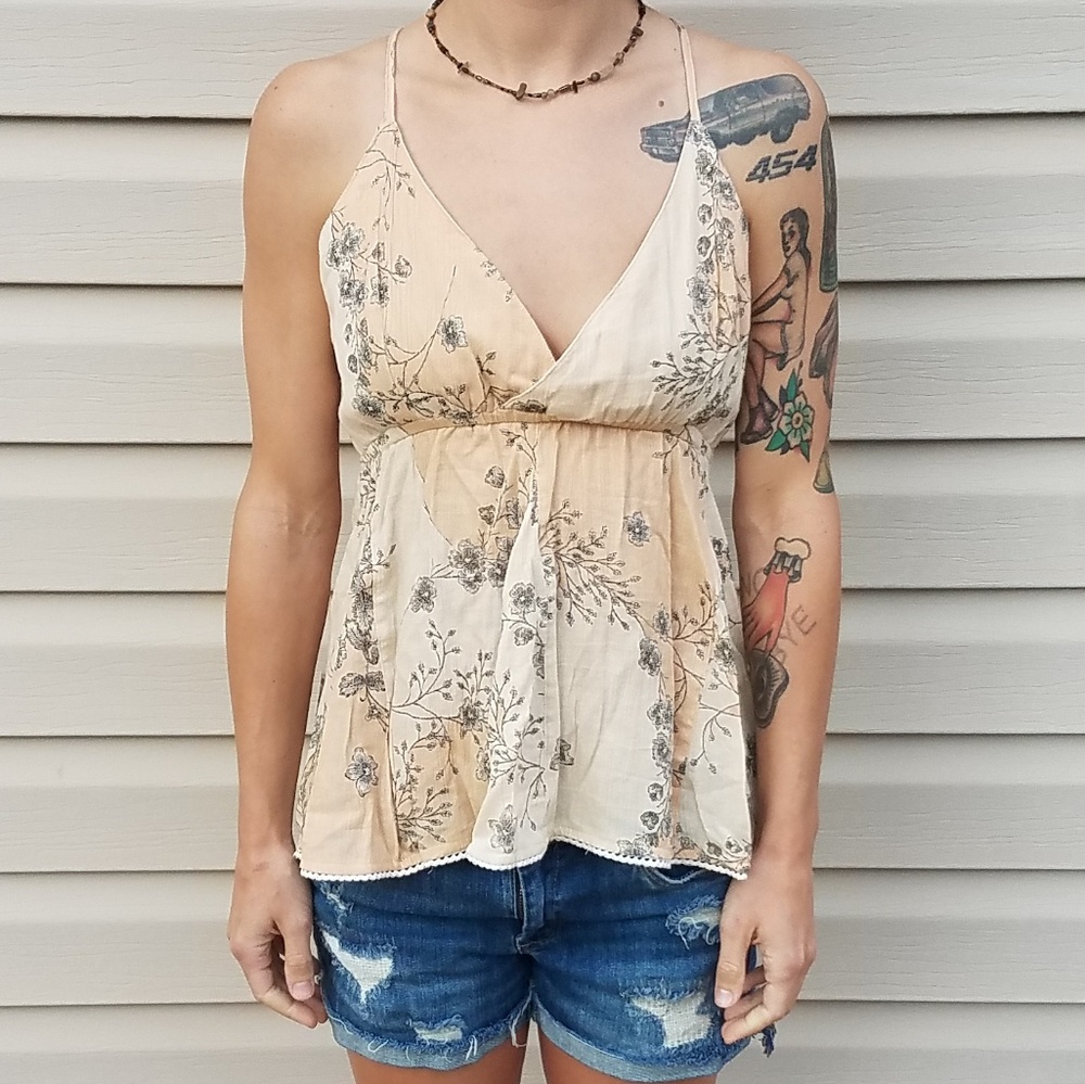 O'neill halter tie-back tank top